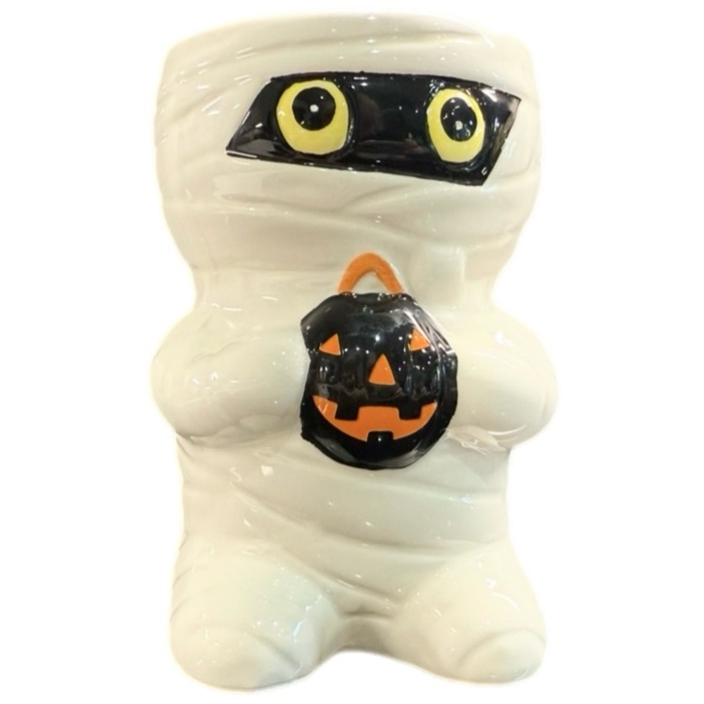 NEW! DW Home “Caramel Pumpkin” Mummy Shaped Decorative Candle 11.2 Oz. - Picture 5 of 8